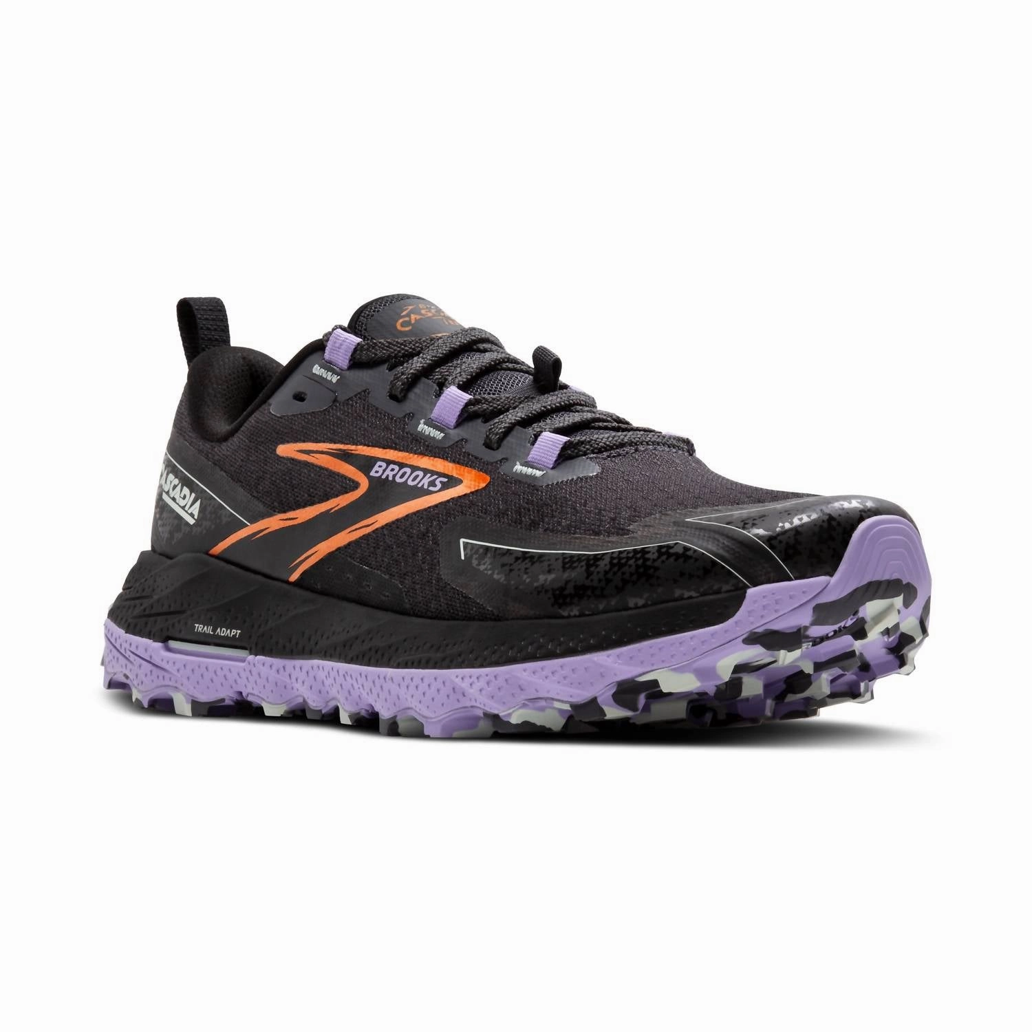 Proprioceptive Footbed Running Performance Women's Cascadia 18 Trail-Running Shoes In Black