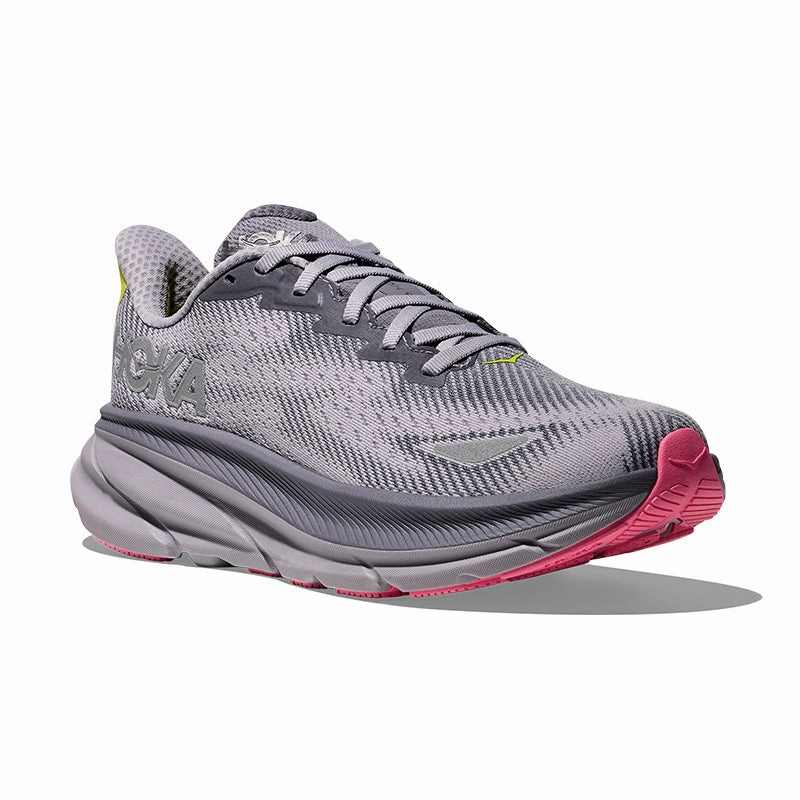 Women's Clifton 9 GORE-TEX Grey Skies/Foggy Grey heart - design shoes