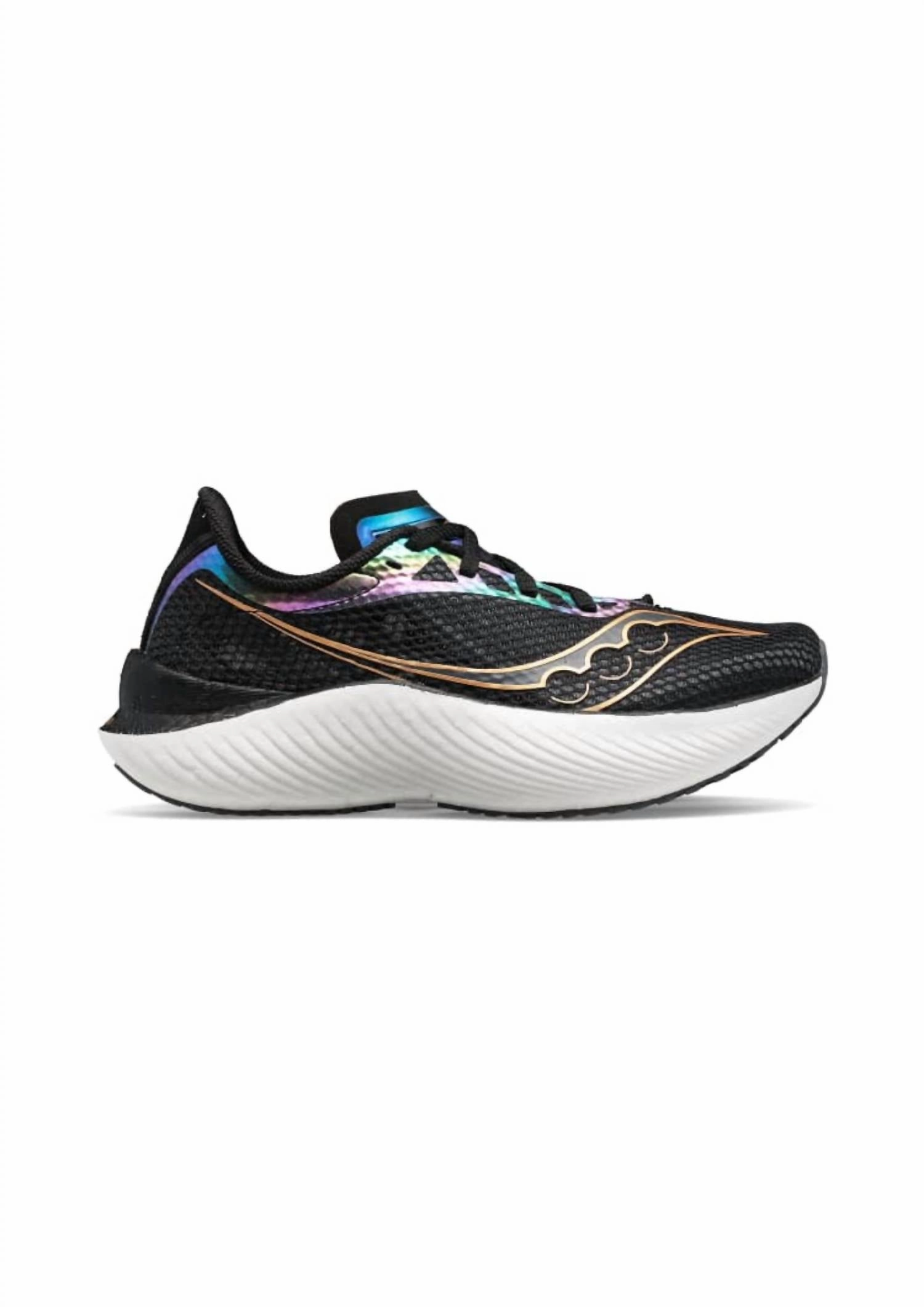 treadmill - friendly running shoes Shock Absorption Sole Women's Endorphin Shift 3 Running Shoe In Black/gold