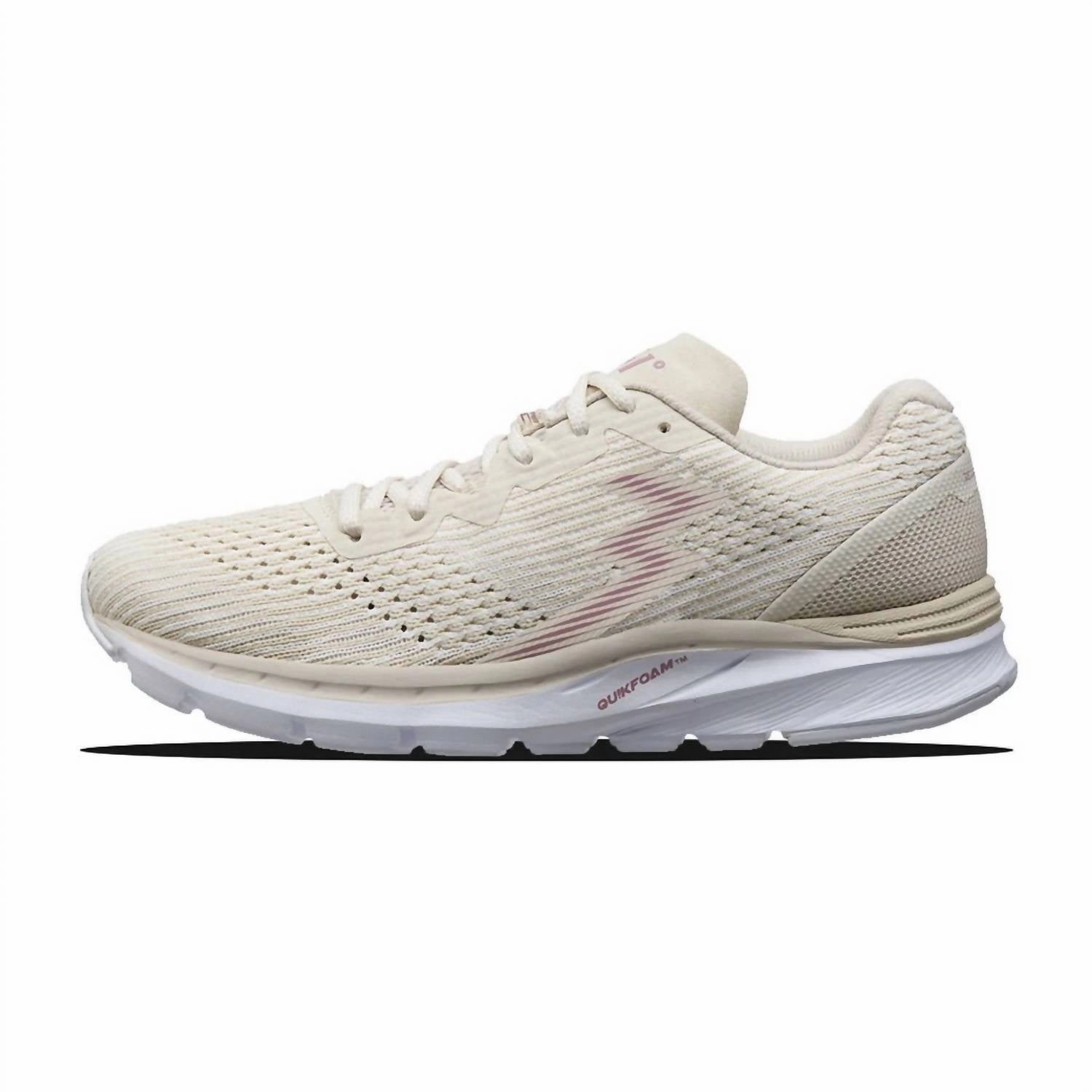 Women's Fantom Training Running Shoes - Medium Width In Seashell, White Calorie Counting cushioned fabric shoes