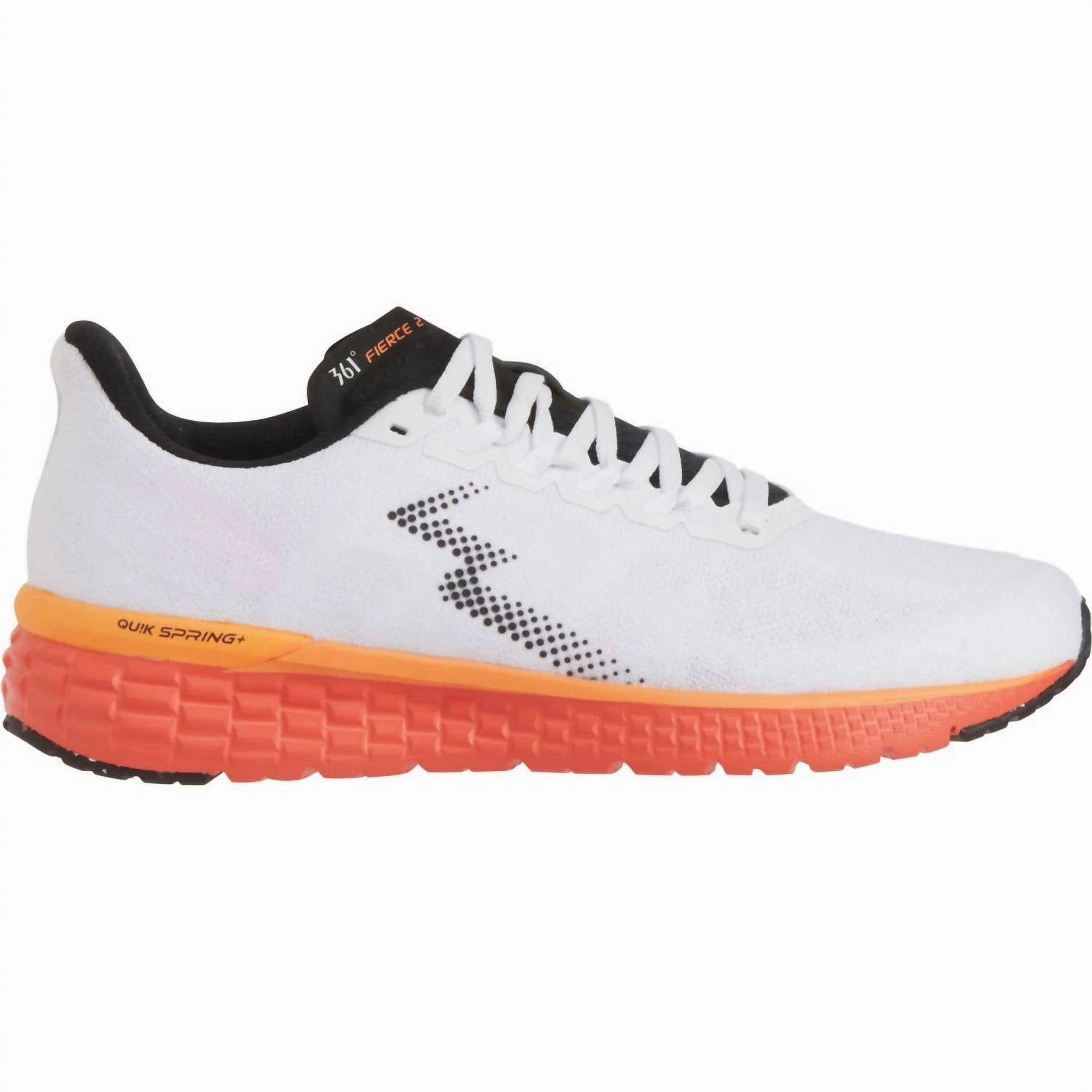 Women's Fierce 2 Running Shoes - Medium Width In White, Mandarin Red Adaptive design