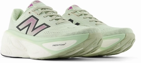 fitness - club running shoes second - hand shoes Women's Fresh Foam X More V5 Running Shoe In Natural Mint/purple Fuchsia/black