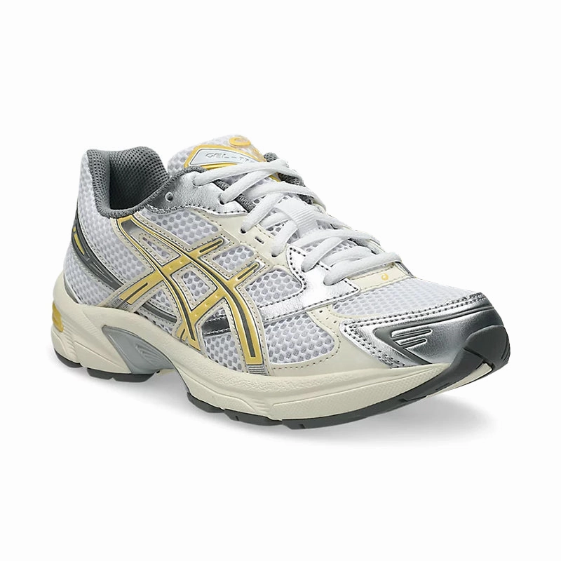 Women's Gel-1130 White/Faded Yellow Flexible Groove Tech Bend Easy