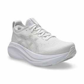 Women's Gel-Nimbus 27 White/Glacier Grey Balanced Control Fast Action
