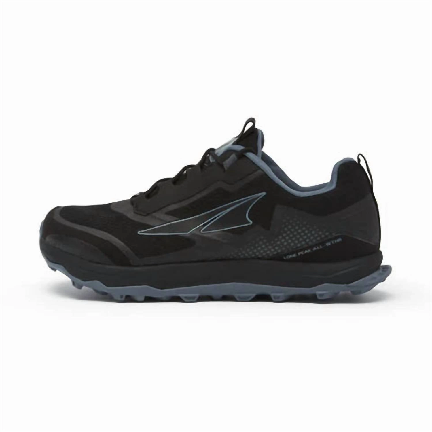 Women??S Lone Peak Trail Shoes In Black/blue Bounce Response Engine