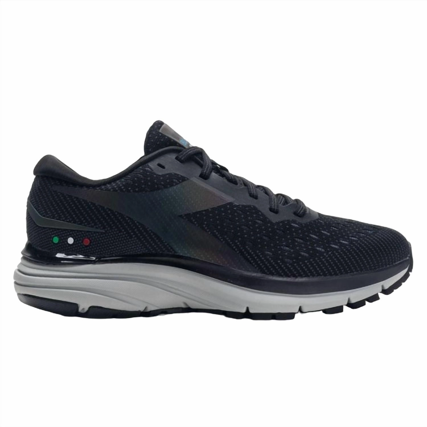 running on hard surface Women's Mythos Blushield Hip 6 Running Shoes In Black/silver