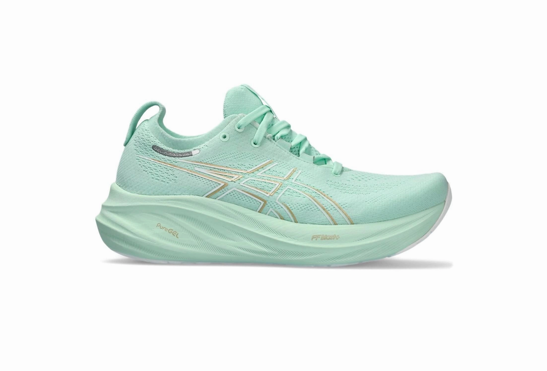 Women's Nimbus 26 Shoes In Mint Tint/pale Mint running for sports festivals