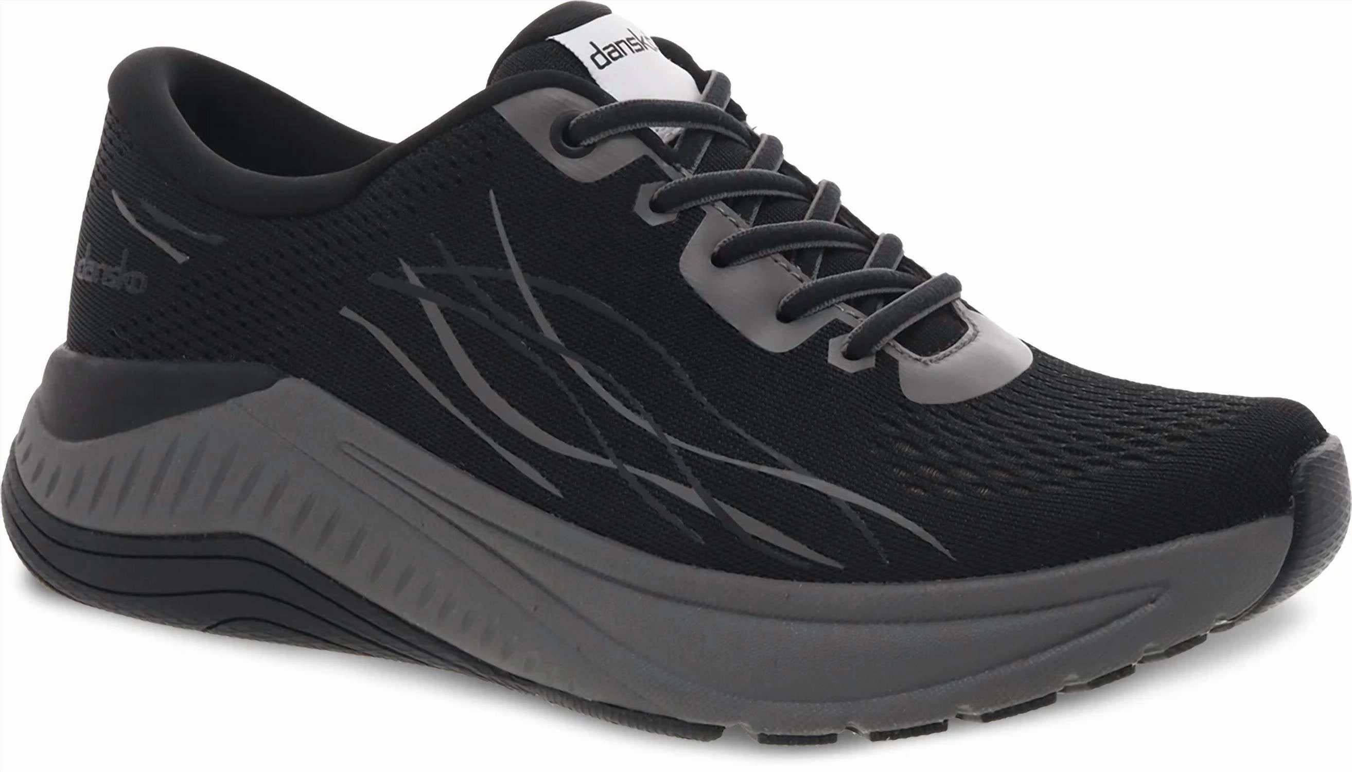 running in a soccer field area shoes Women's Pace Mesh Shoes - Wide In Black/grey