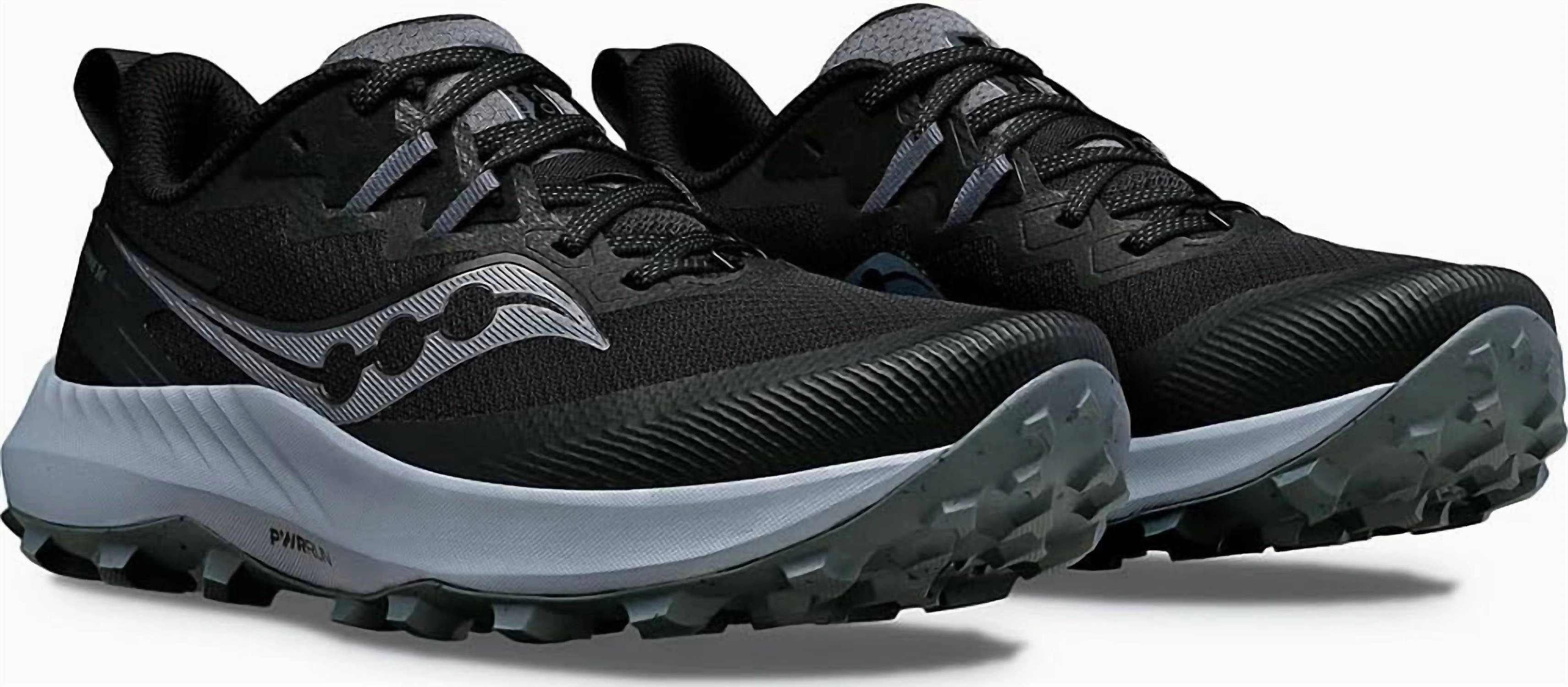 running - performance Women's Peregrine 14 Trail Running Shoes In Black/carbon