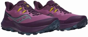 cleated shoes Women's Peregrine 14 Trail Running Shoes In Plum/eggplant