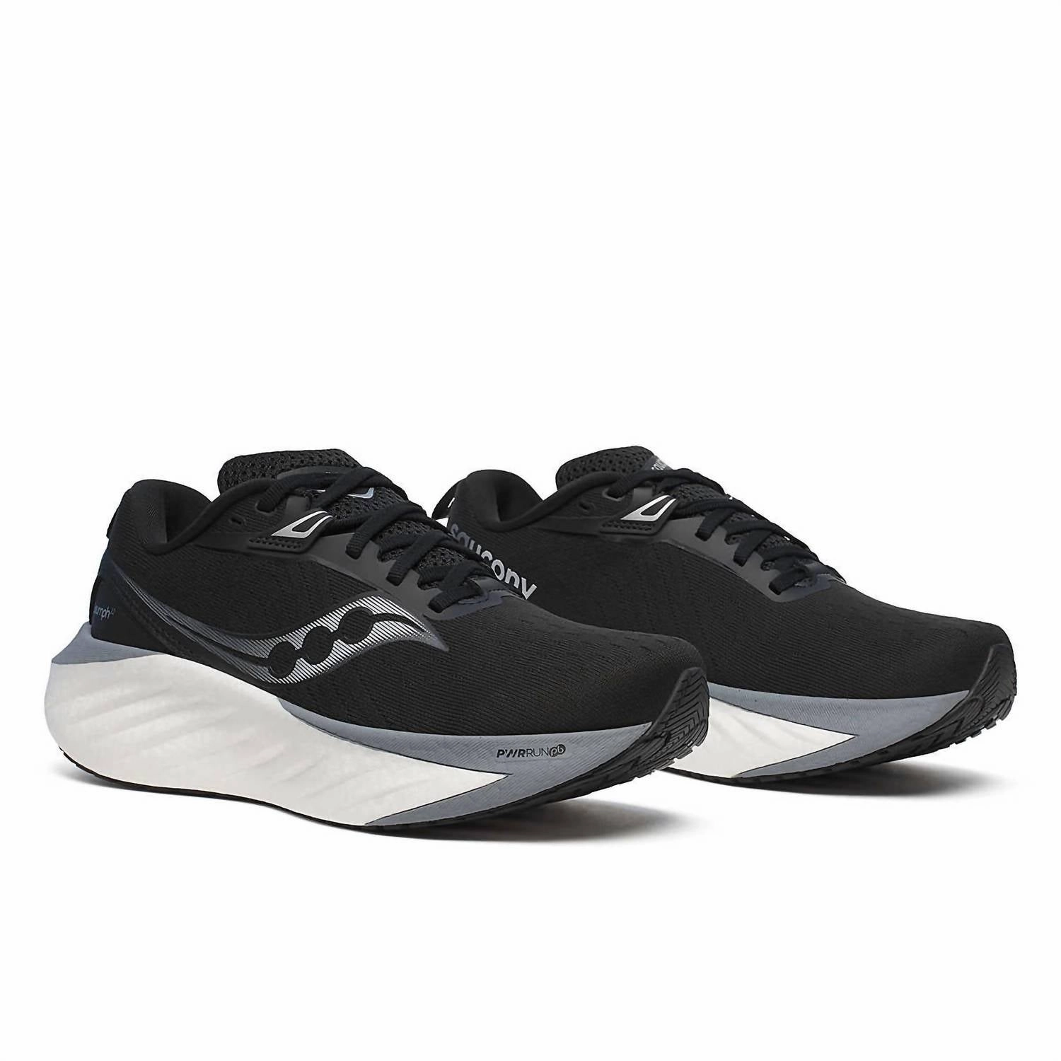 Women's Triumph 22 Running Shoes In 200 - Black/white running in a channel area shoes
