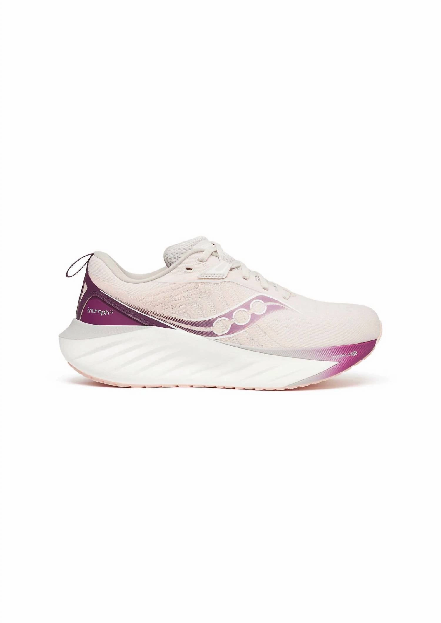 Women's Triumph 22 Running Shoes In Moon/eggplant Winter - running exercise shoes