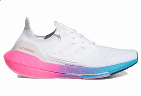 Women's Ultraboost 22 Running Shoes In White/pink/blue customer - loyalty non - slip safety