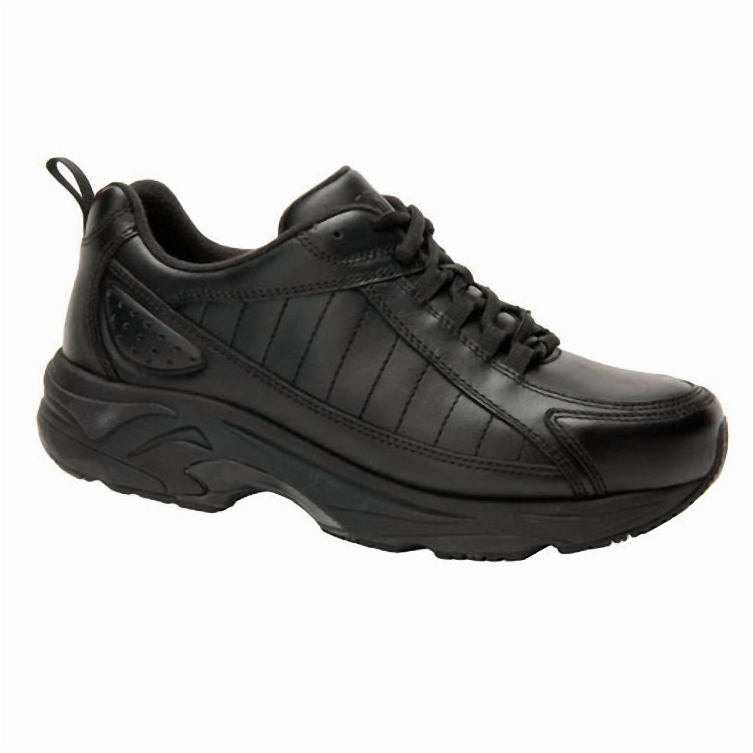 Women's Walking Shoes In Black Leather classic - style shoes