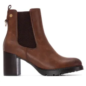 Women's 144299 Ankle Booties In Camel Anti   Blister Slim Profile