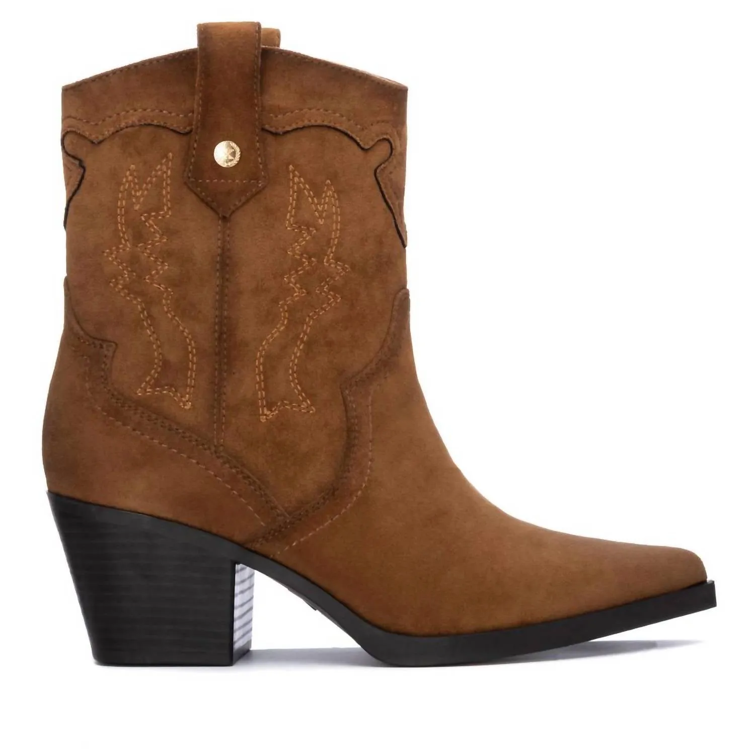 Elastic Women's 144721 Ankle Booties In Camel