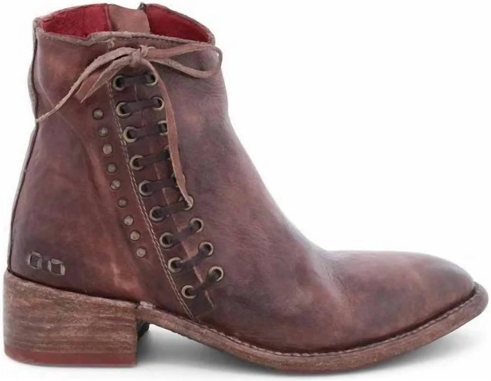 mud proof Insulated Cold Weather Commuter Women's Aldina Bootie In Teak Rustic