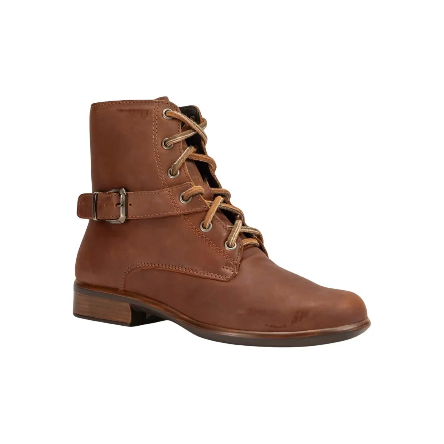 Women's Alize Ankle Boot In Cognac Padded Liner Breathable Work Commute