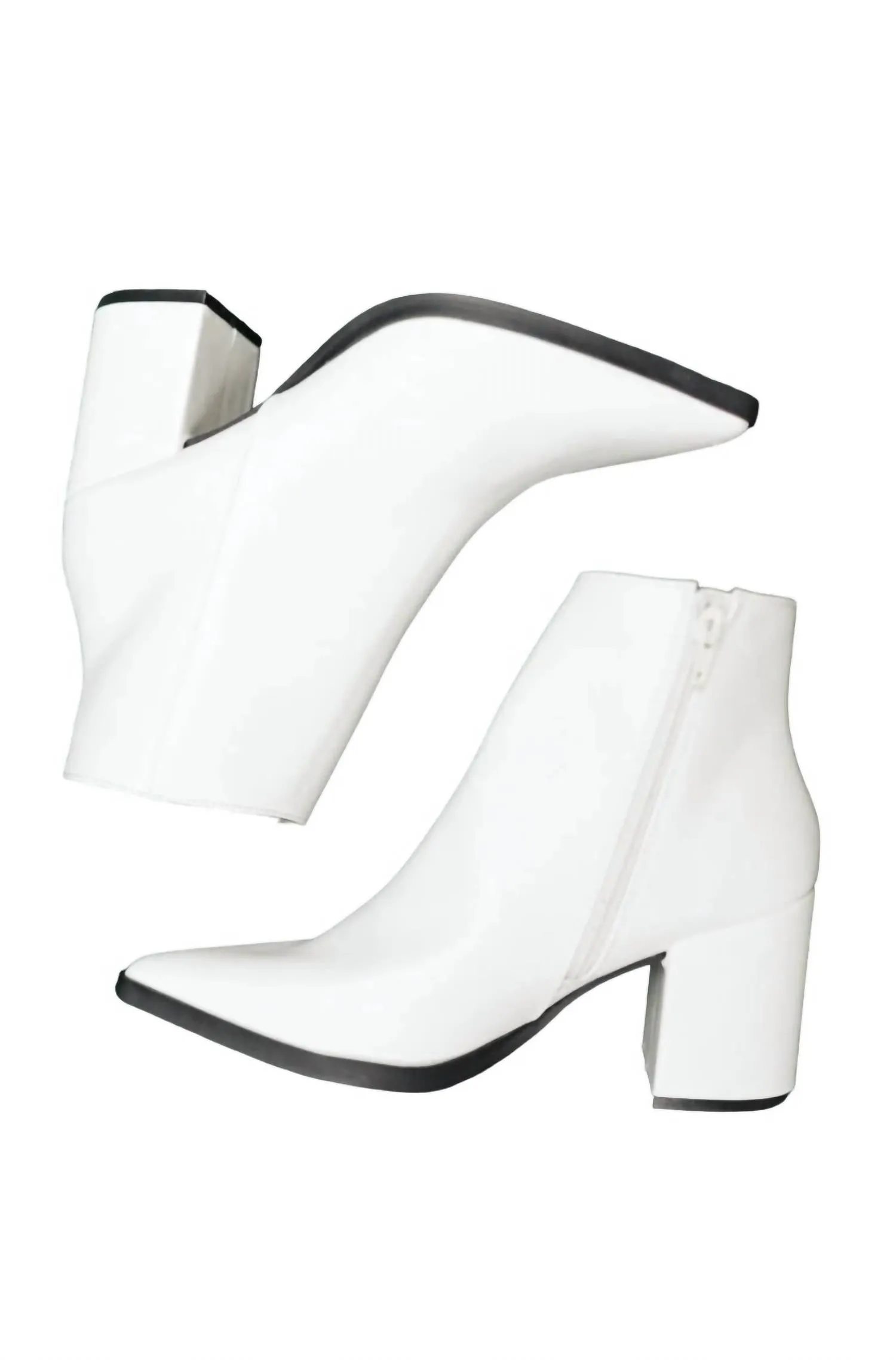 Women's Amari Ankle Boots In White Metallic Accent EverydayUse