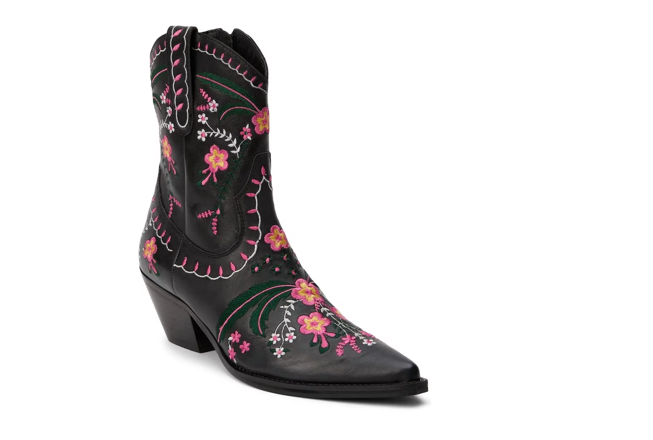 Women's Amber Western Bootie In Black Hard wearing Feather Light Comfort Seeker