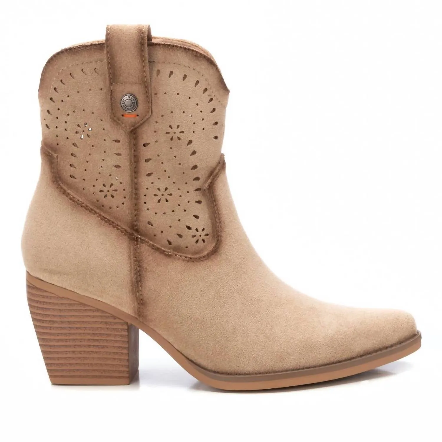Comfortable bend High Traction All Day Wear Women's Ankle Booties In Beige