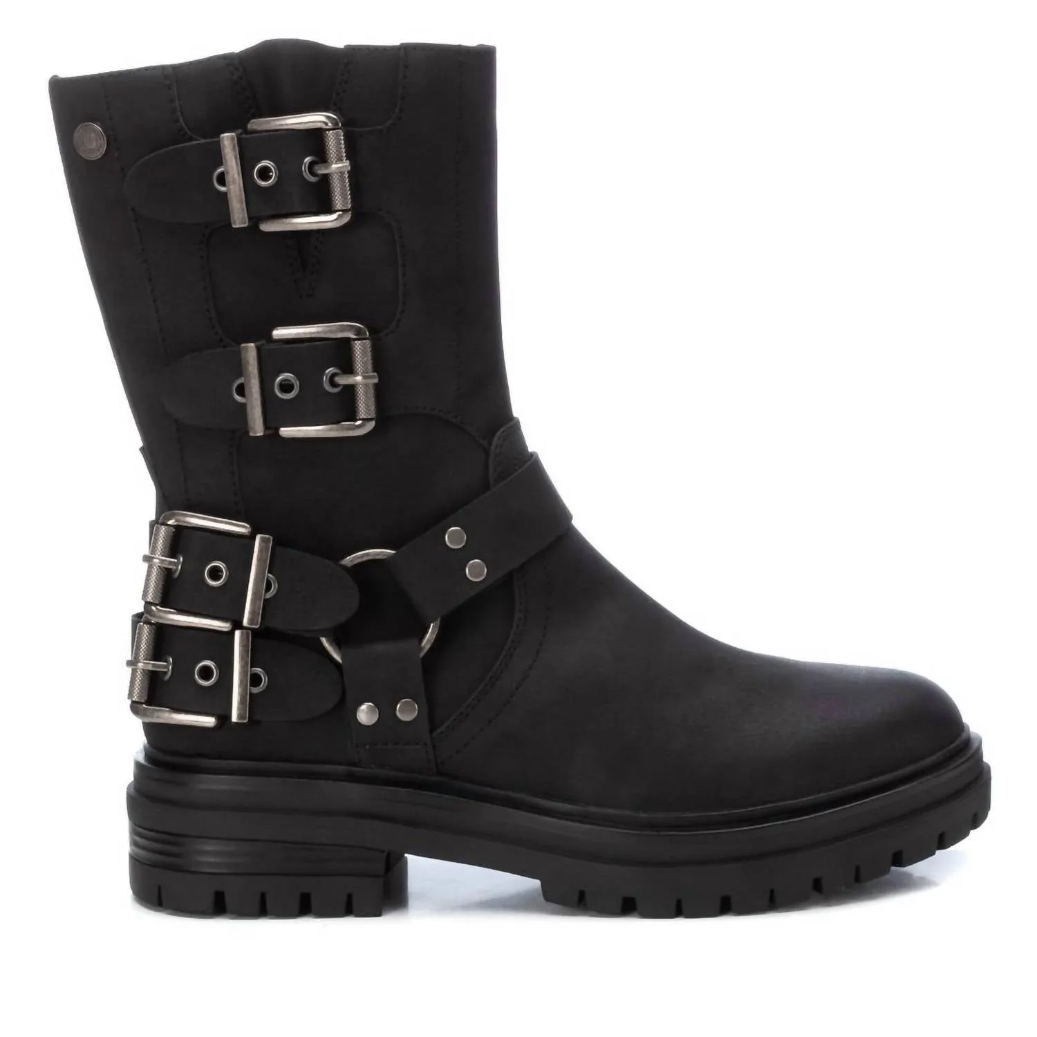 Women's Ankle Booties In Black Breathable mesh panel