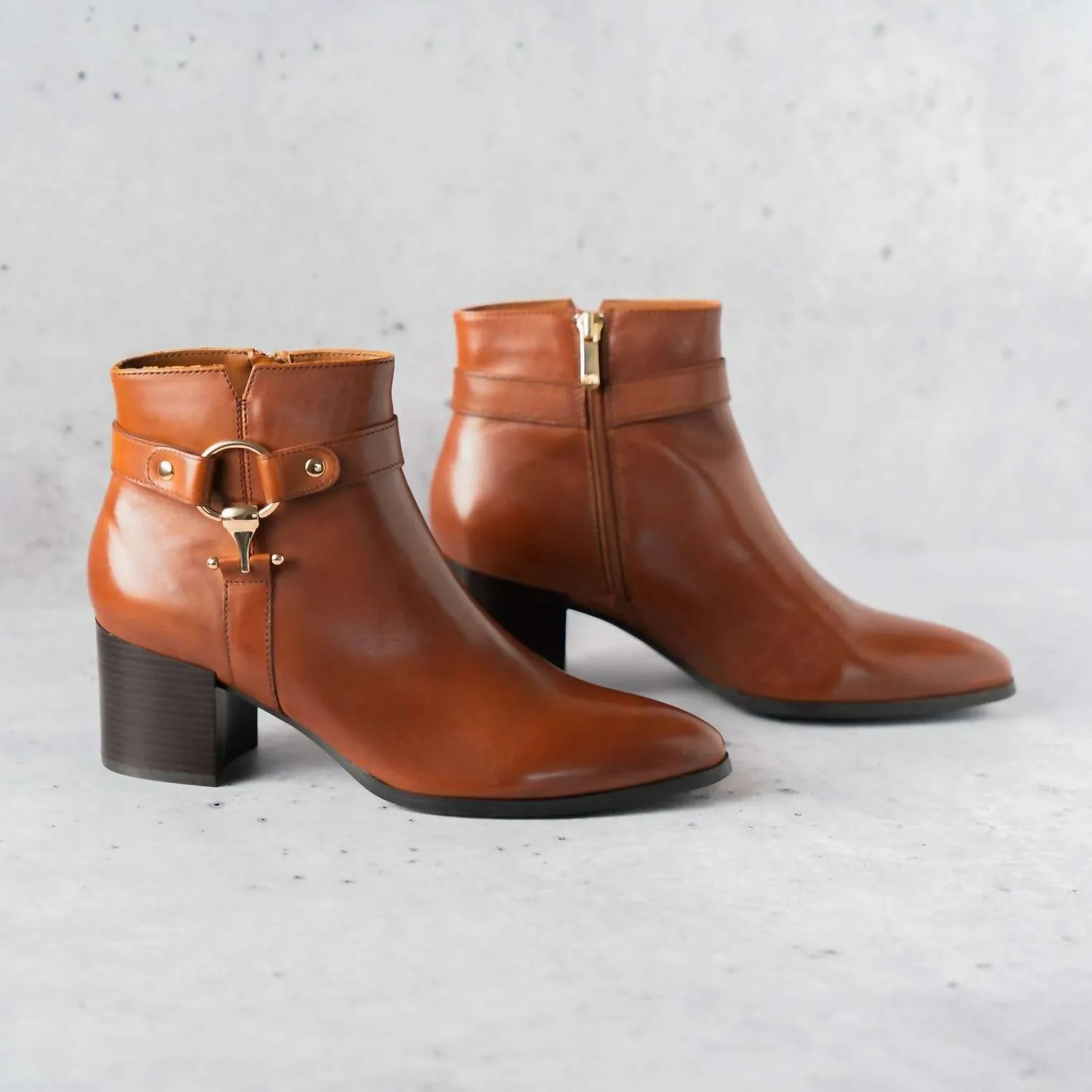 Women's Ankle Boots In Brown Quiet Chic