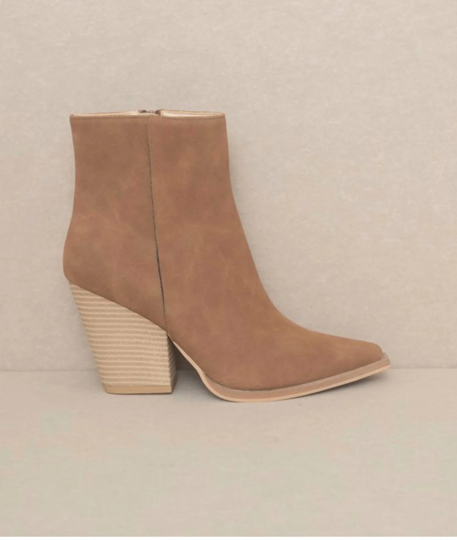 Women's Archie Western Ankle Boots In Caramel Traction Enhanced Base