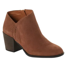 MachineWashable Women's Bellita Heeled Leather Bootie In Cedar Brown