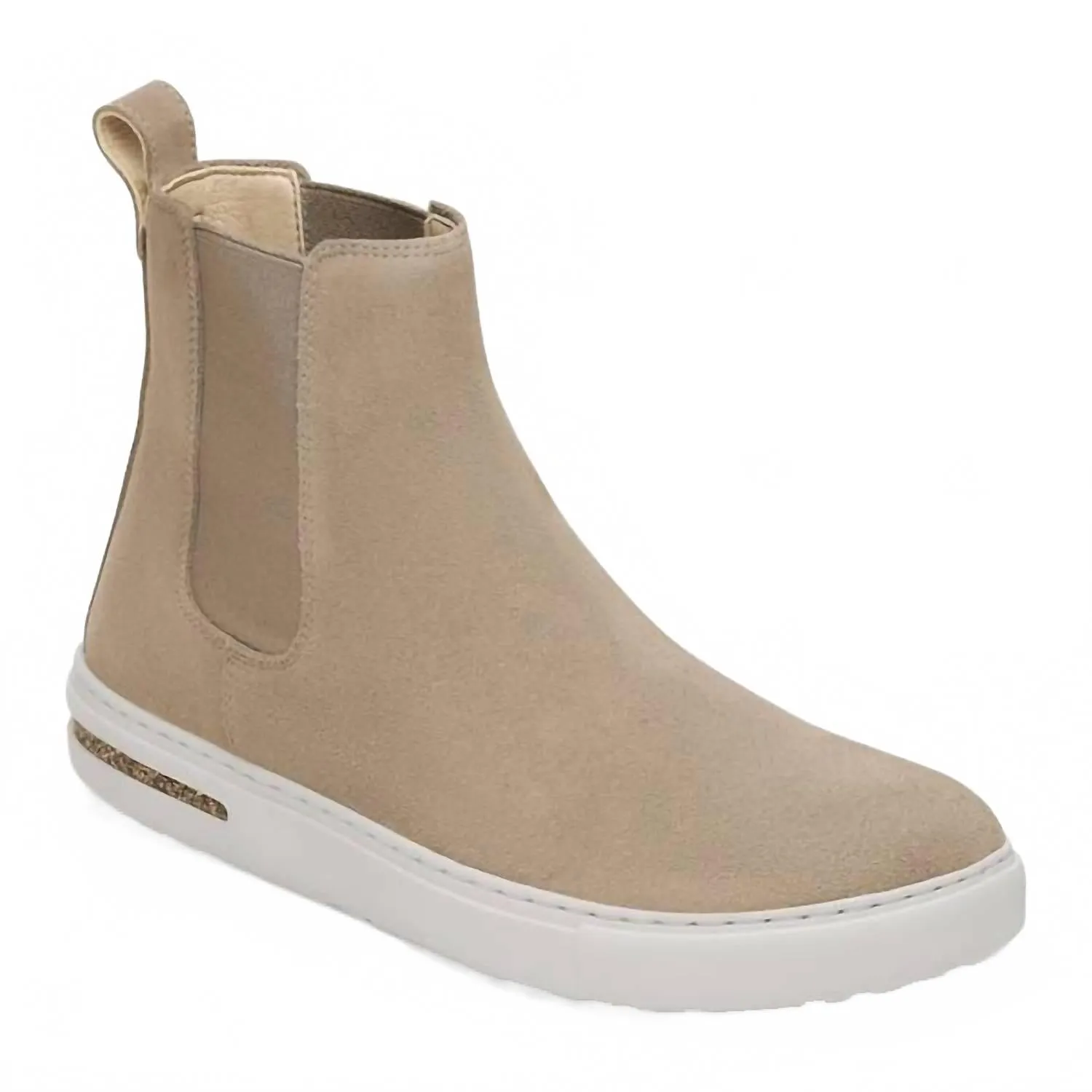 Women's Bend Chelsea Boot - Narrow In Taupe Low Ankle Style