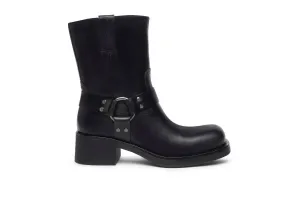 Neutral Build Women's Biker Ankle Boots In Black