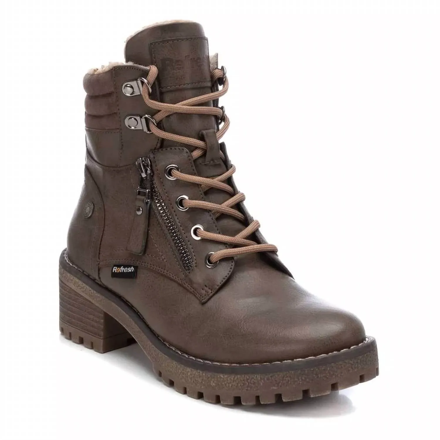 Protective Finish All Day Wear Women's Biker Booties In Brown