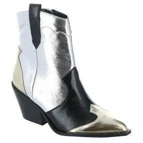 Women's Boots In Mixed Metallic High Shaft