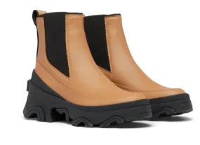 Comfort Edge Protective Finish Winter Walker Women's Brex Waterproof Chelsea Boots In Tawny Buff/ Black