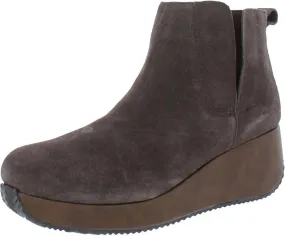 Women's Burlingham Suede Wedge Bootie In Brown Art Soul Premium Support