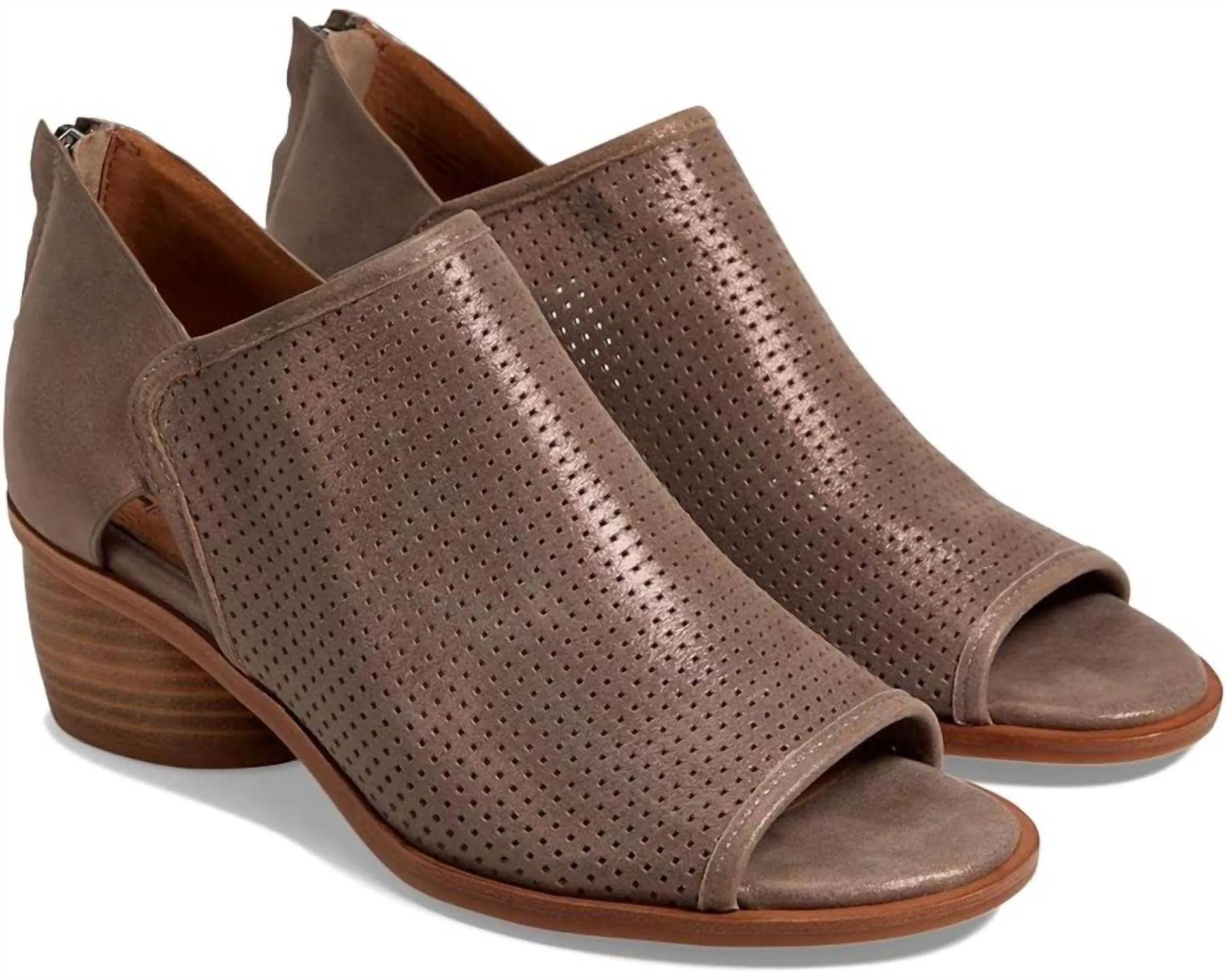 Women's Carleigh Open Toe Bootie In Coffee Nordic Calm