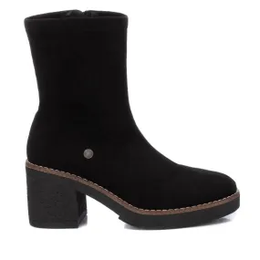 Subtle Aesthetic Traction Line Women's Casual Booties In Black