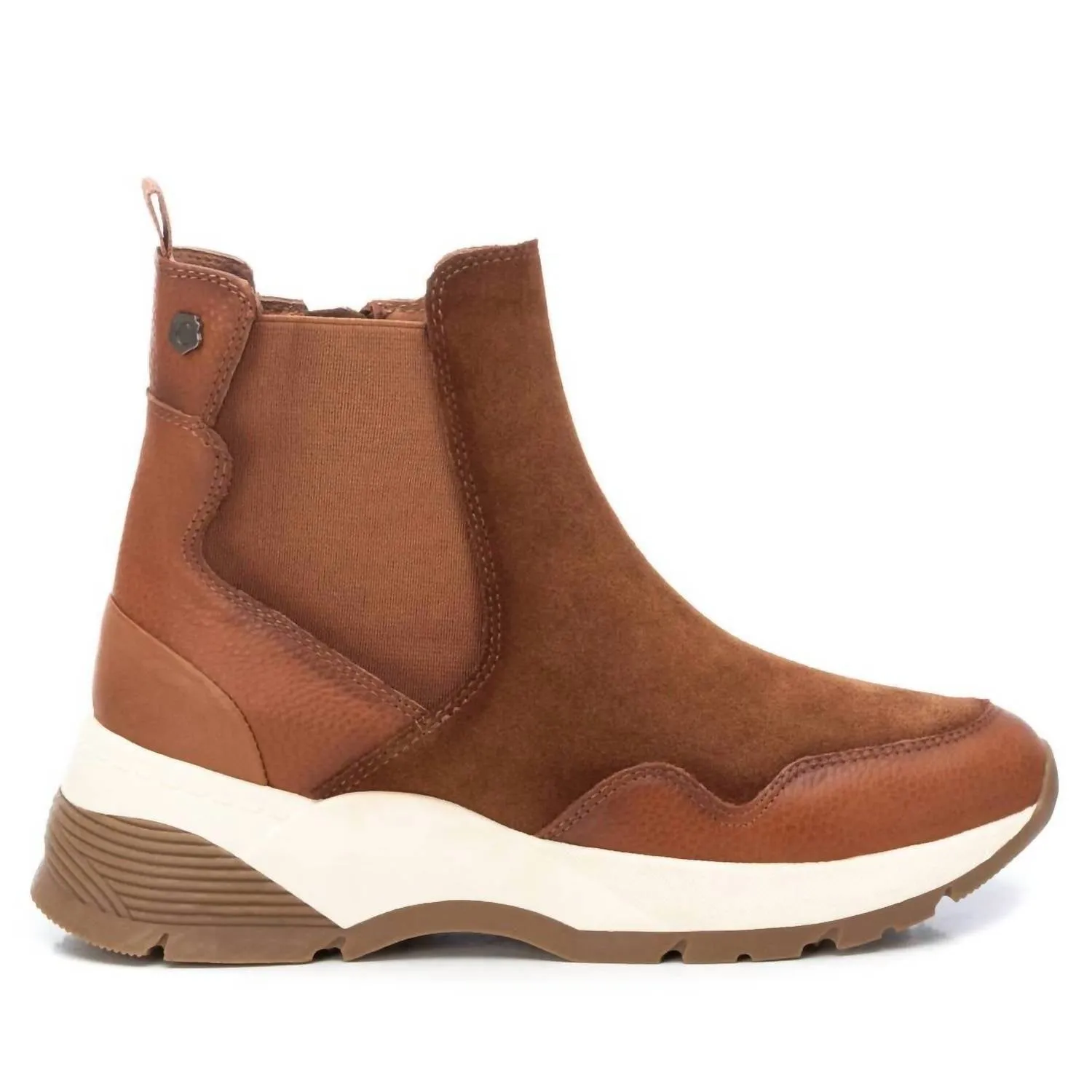 All Day Use Padded Interior Mountain Climber Women's Casual Booties In Camel
