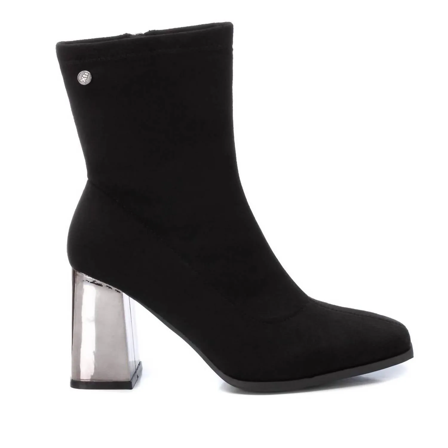 Women's Casual Suede Booties In Black Insulated Comfort