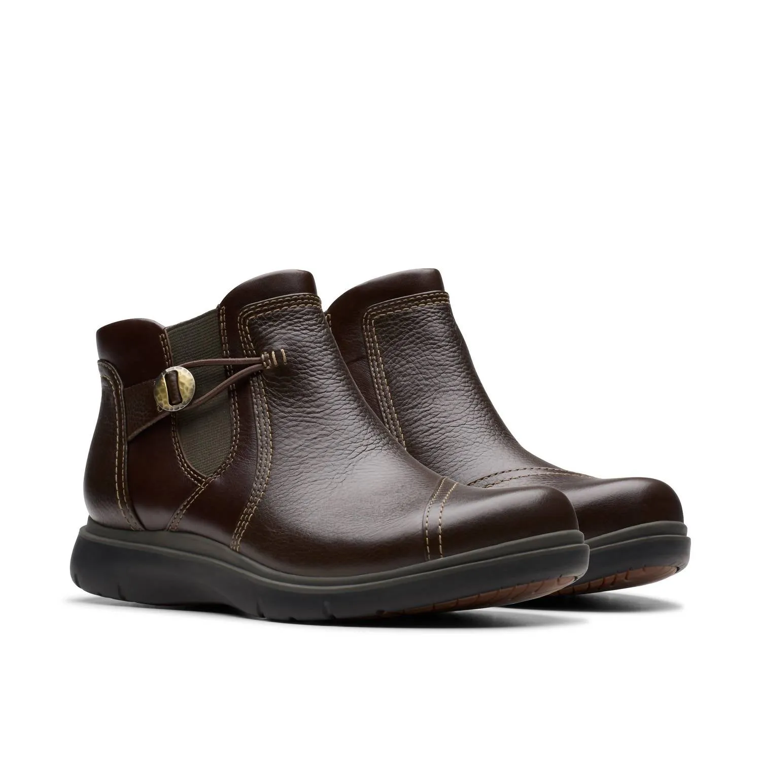 Women's Certina Joy Boots In Dark Brown RubberOutsole