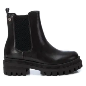 Women's Chunky Ankle Booties In Black Cold Trek