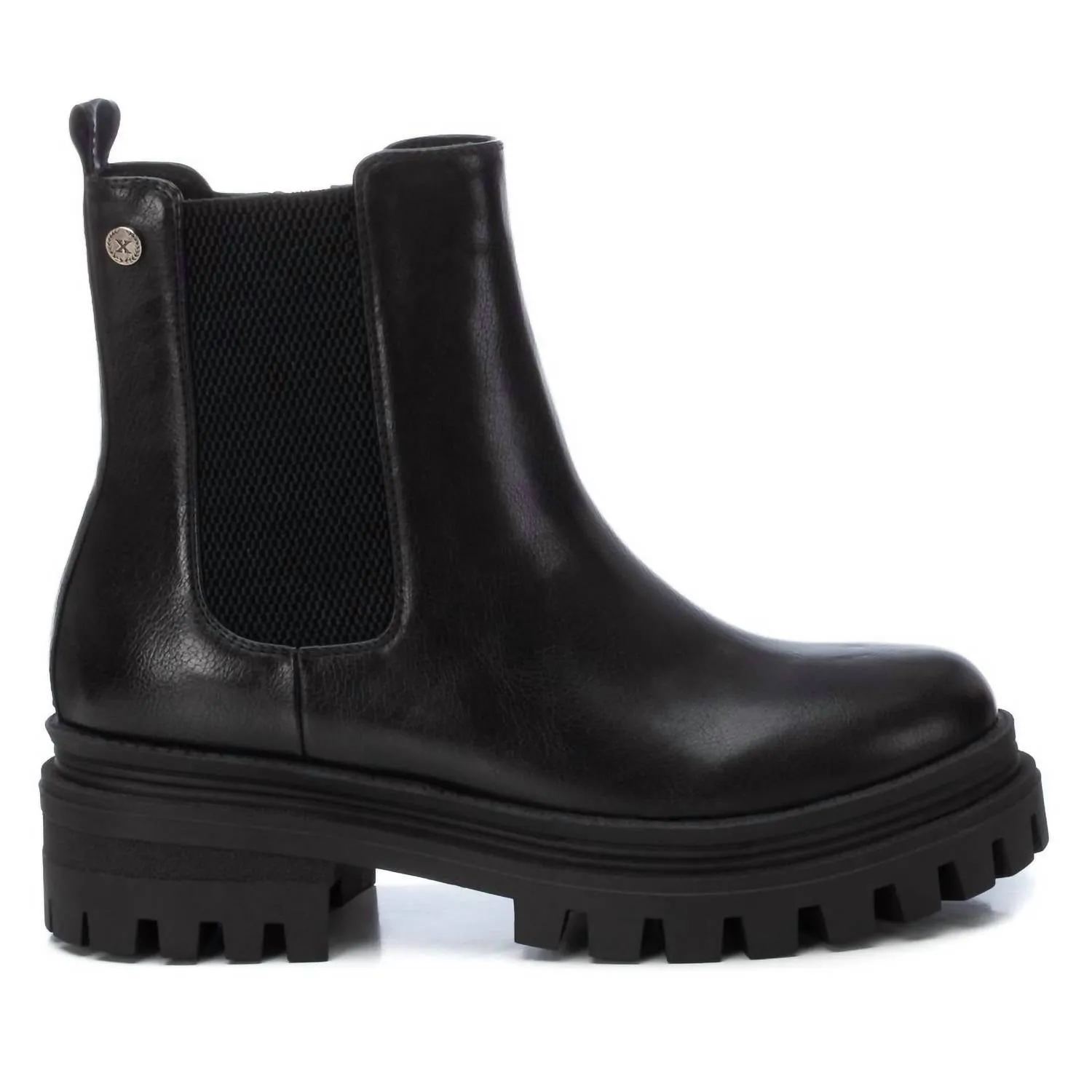 Women's Chunky Ankle Booties In Black Bootie Cut Shock Absorbing Active Nomad