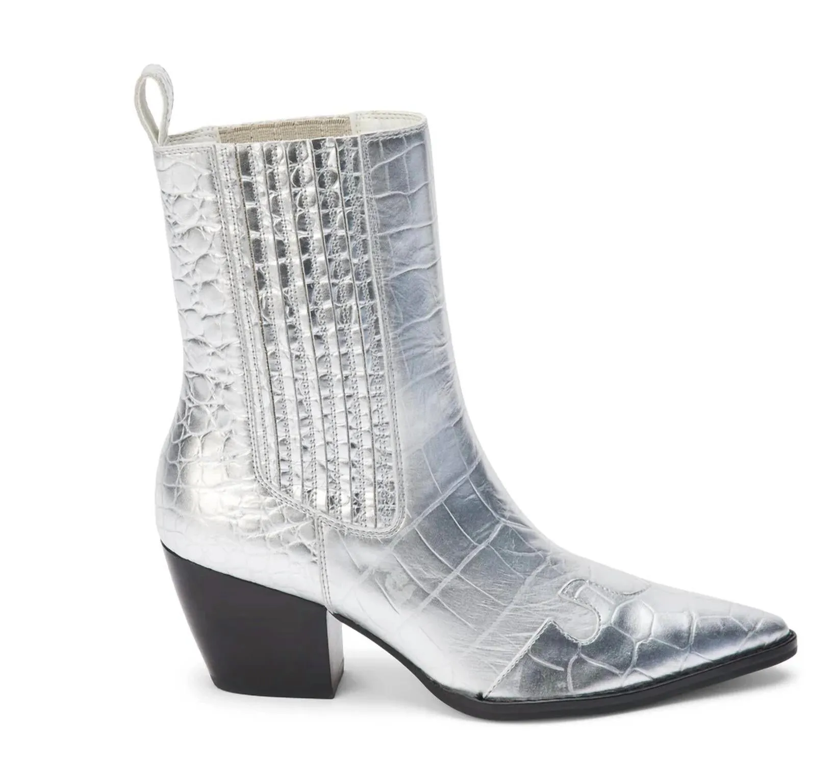 Waterproof Windy Weather Artisan Market Women's Collins Ankle Boot In Silver