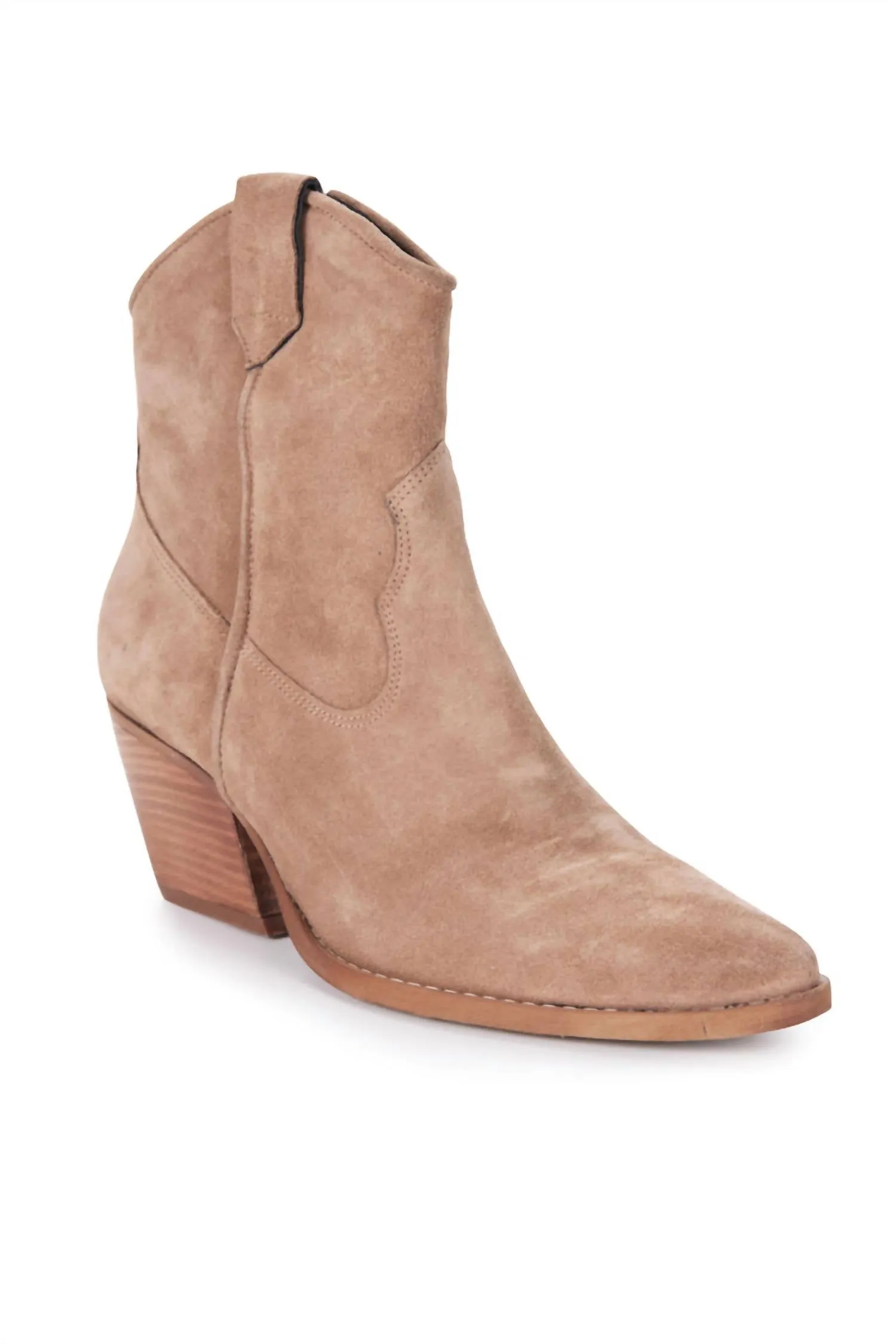 High Traction Morning Walk Timeless Design Women's Deirdra Ankle Bootie In Taupe