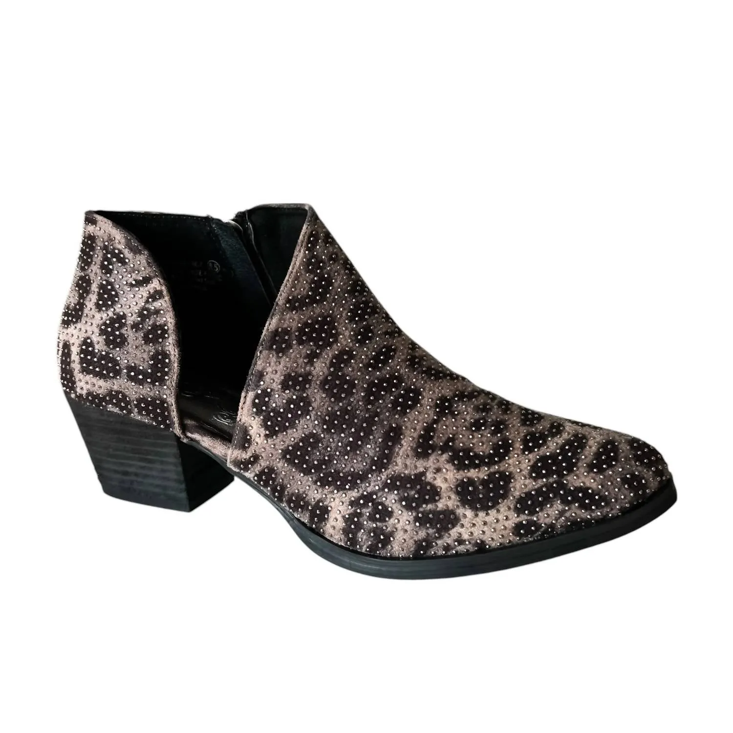 Women's Diva Bootie In Grey Leopard Trendy Protection Air Move