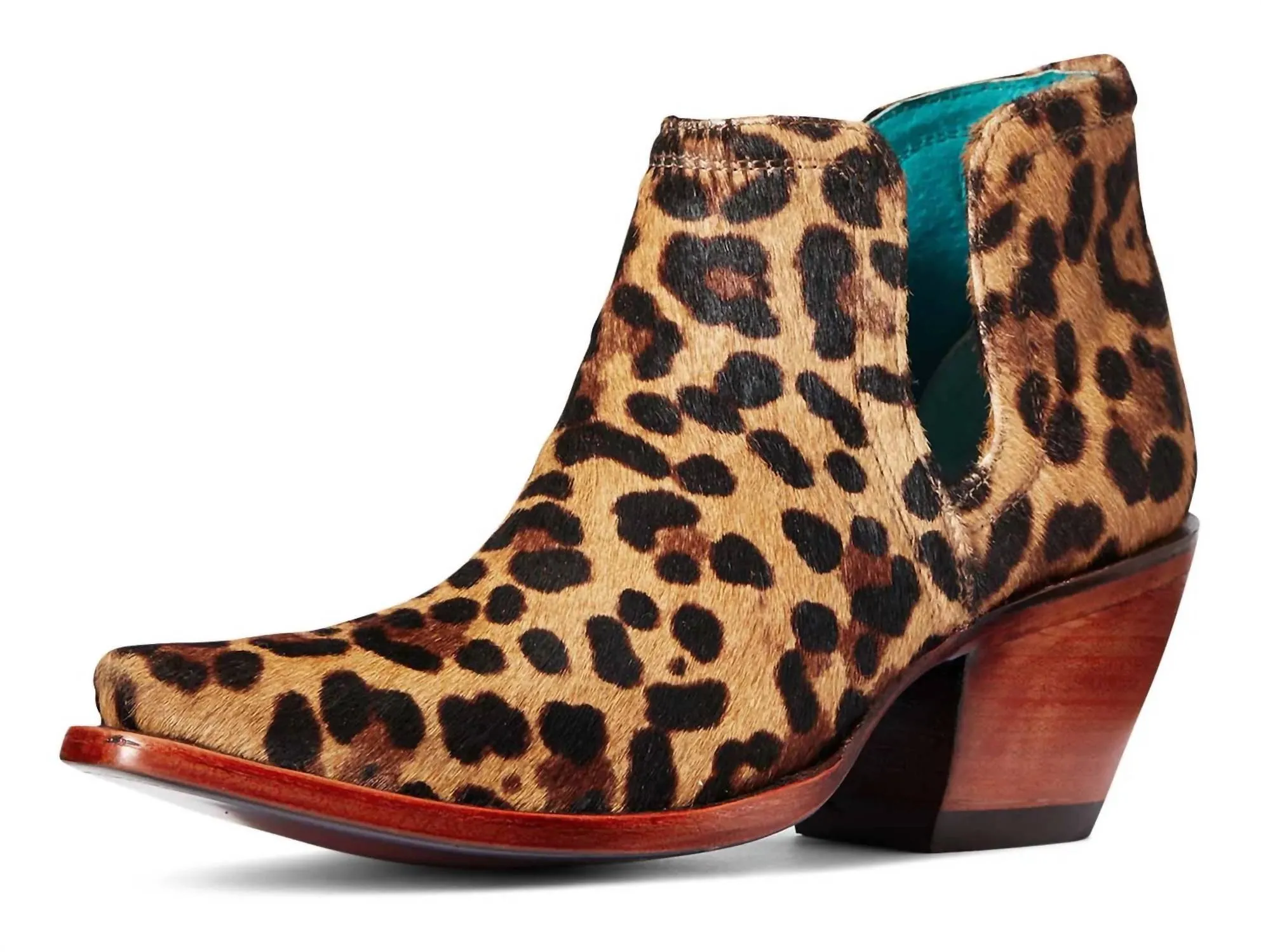 Women's Dixon Calf Bootie In Leopard Hair On Dry Guard