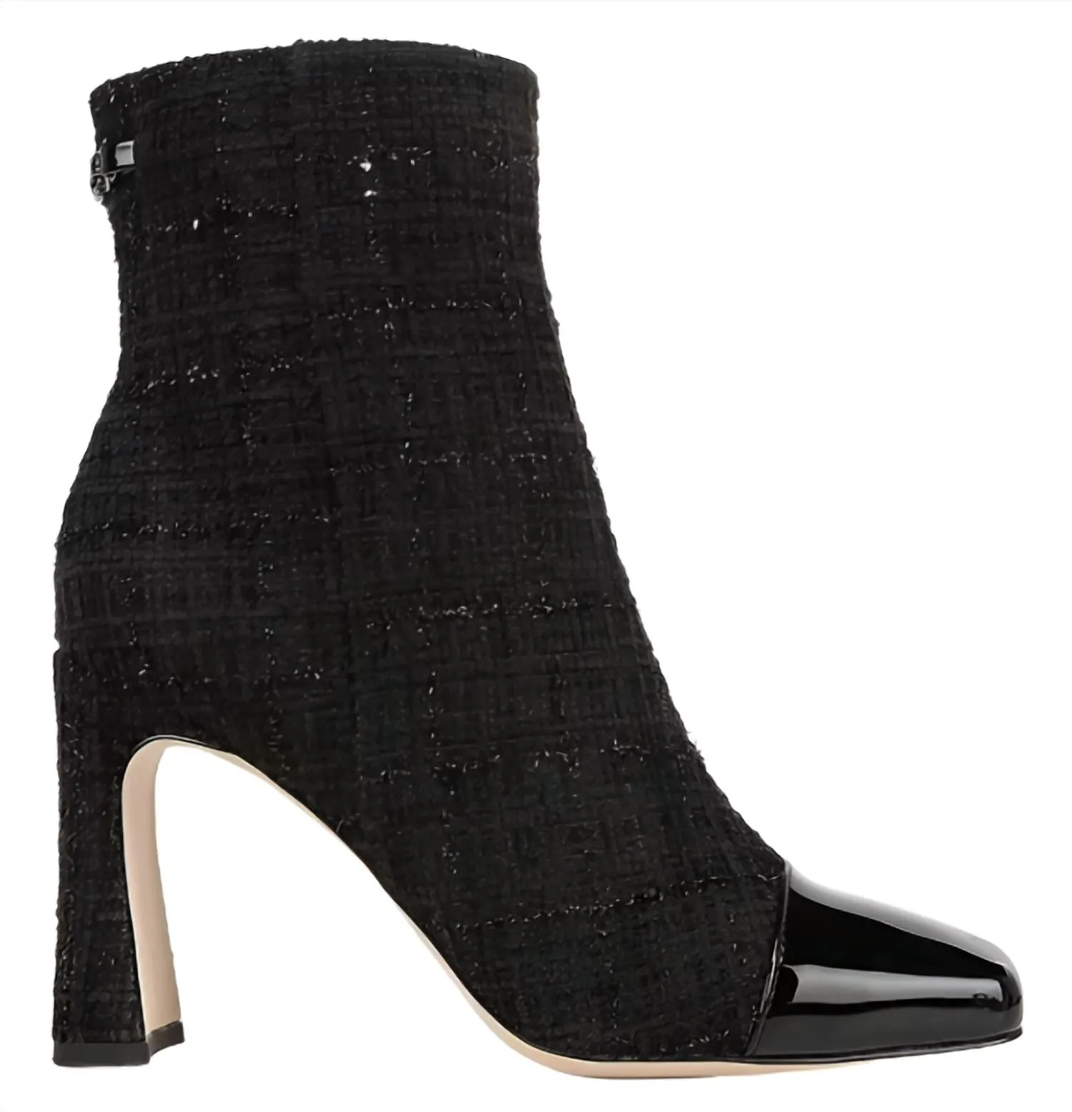 Rubber Compound Outsole Tiger Mark Women's Easton Bootie In Shimmer Tweed