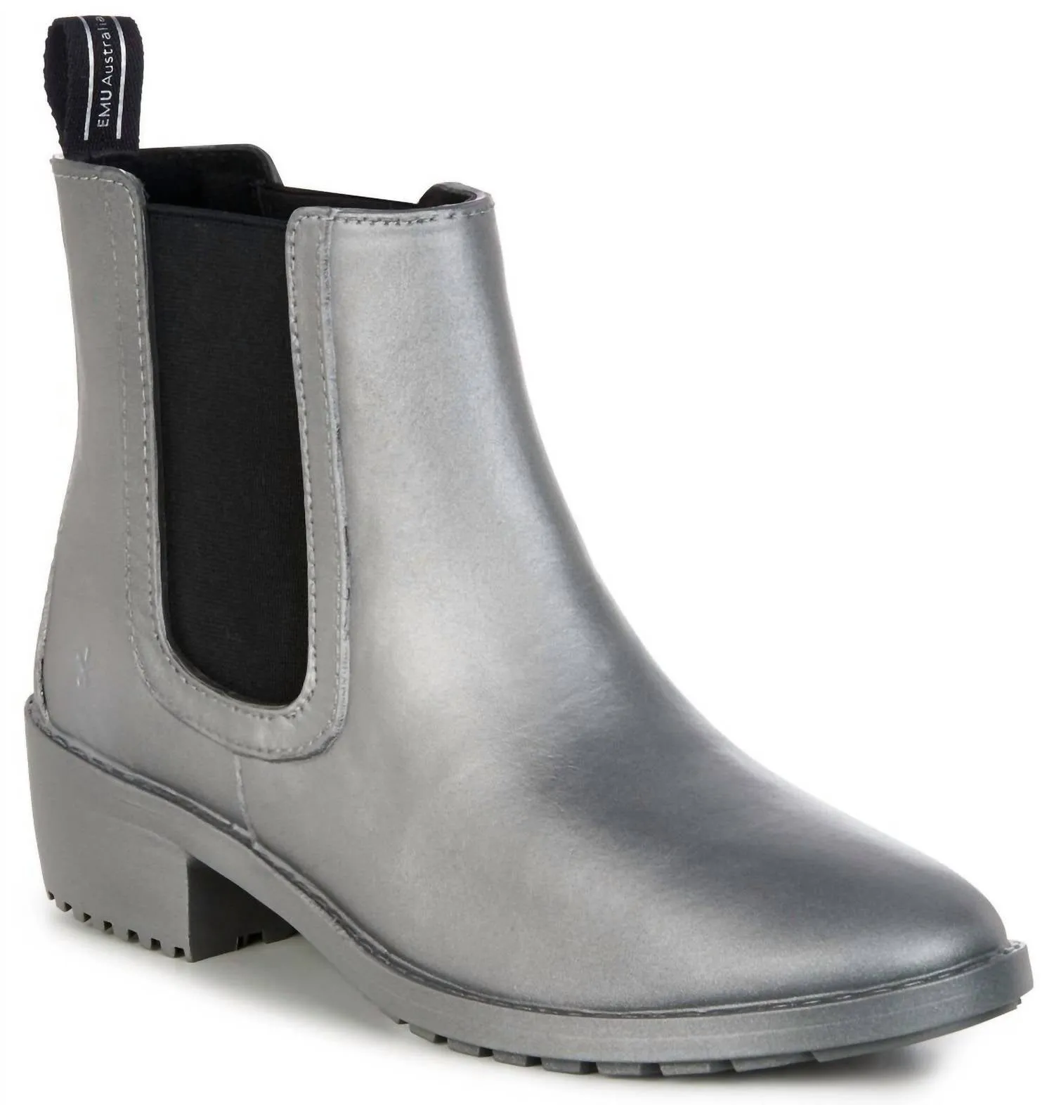Protective Finish Rough Terrain Cold   Resistant Women's Ellin Rainboot In Silver