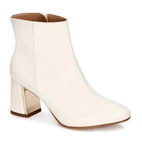 Slip Resistant Mountain Climber Women's Fashion Dress Booties In Ivory