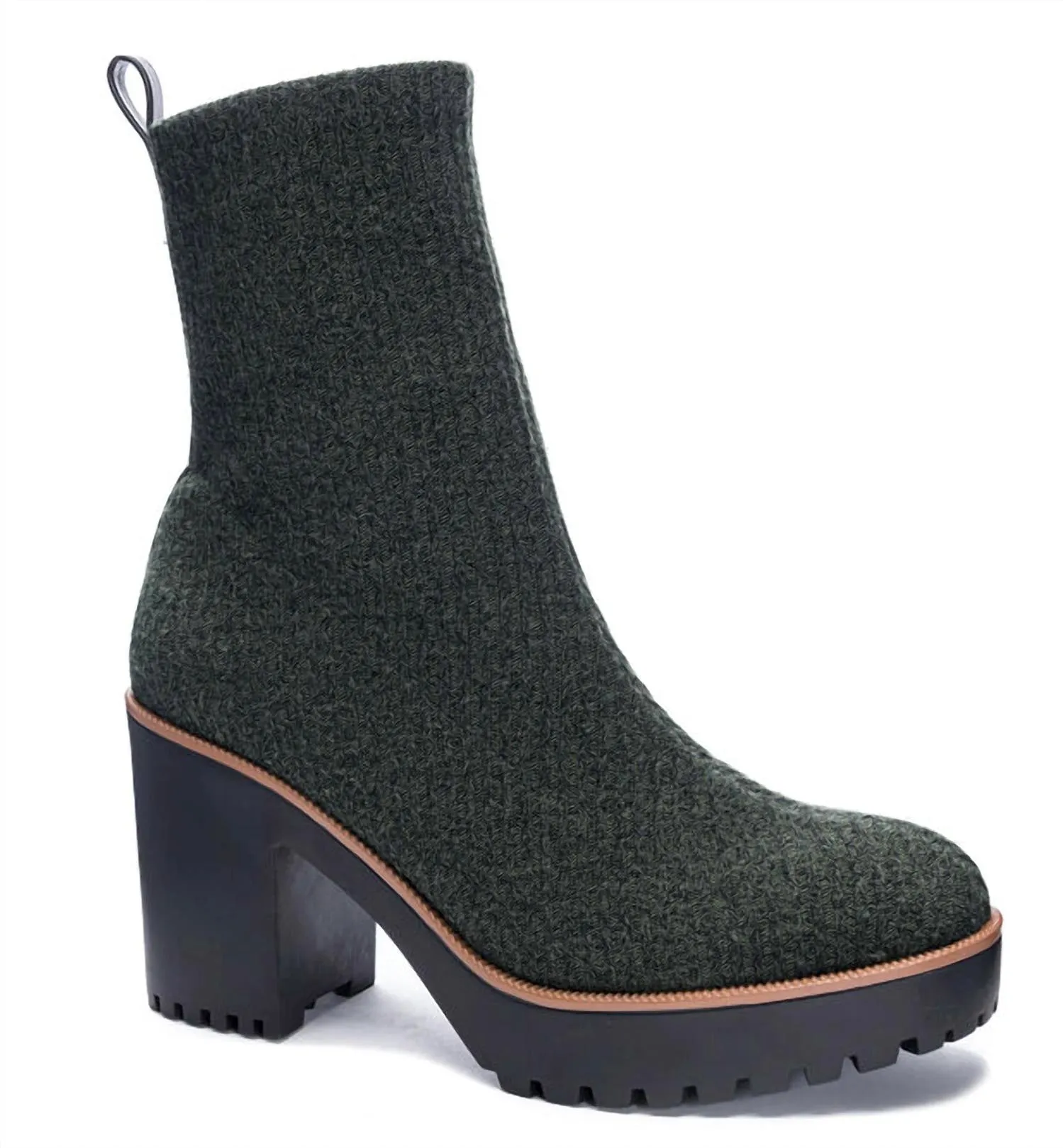 Women's Garvey Knit Boots In Olive Neutral Build